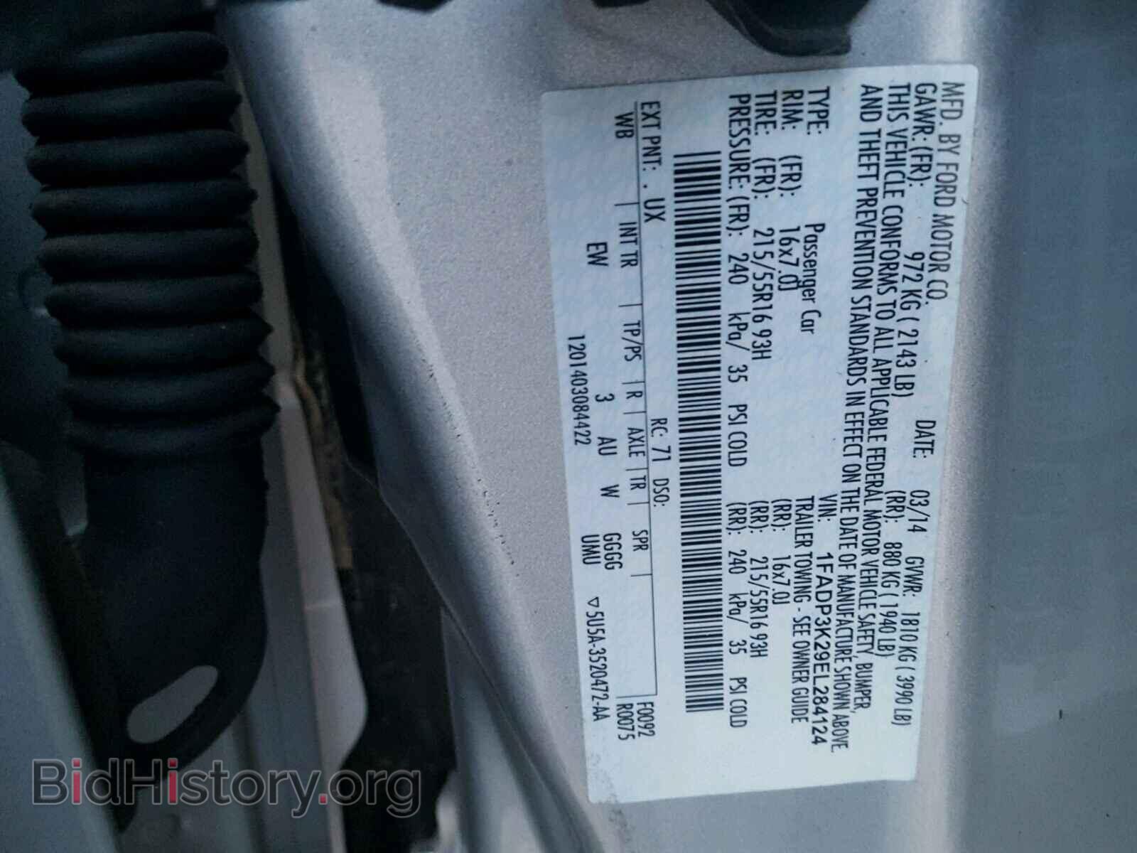 2014 FORD FOCUS - VIN: 1FADP3K29EL284124 - Photo 10
