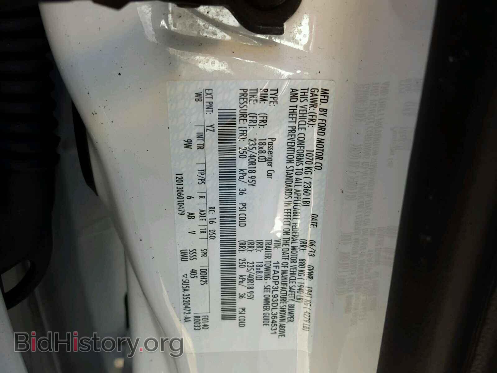 2013 FORD FOCUS - VIN: 1FADP3L93DL364531 - Photo 10