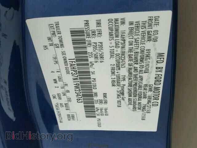 2009 FORD FOCUS - VIN: 1FAHP37N19W234763 - Фото 10