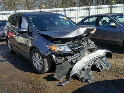 2014 Honda ODYSSEY Odyssey EX, серый — VIN 5FNRL5H63EB095232, Copart