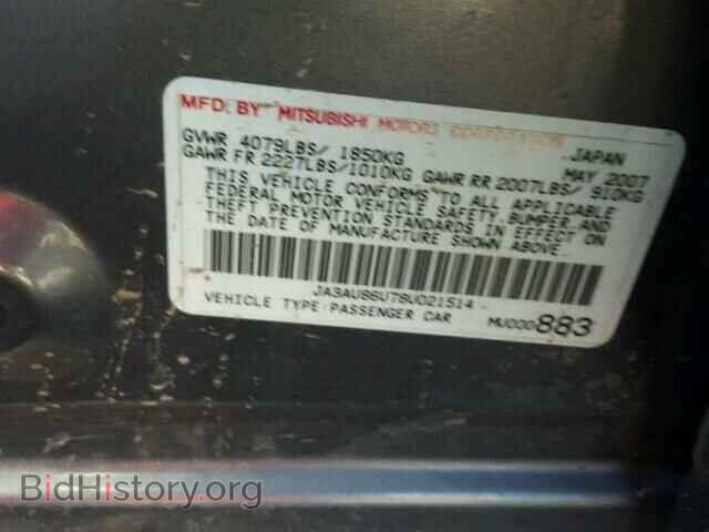 2008 MITSUBISHI LANCER - VIN: JA3AU86U78U021514 - Фото 10