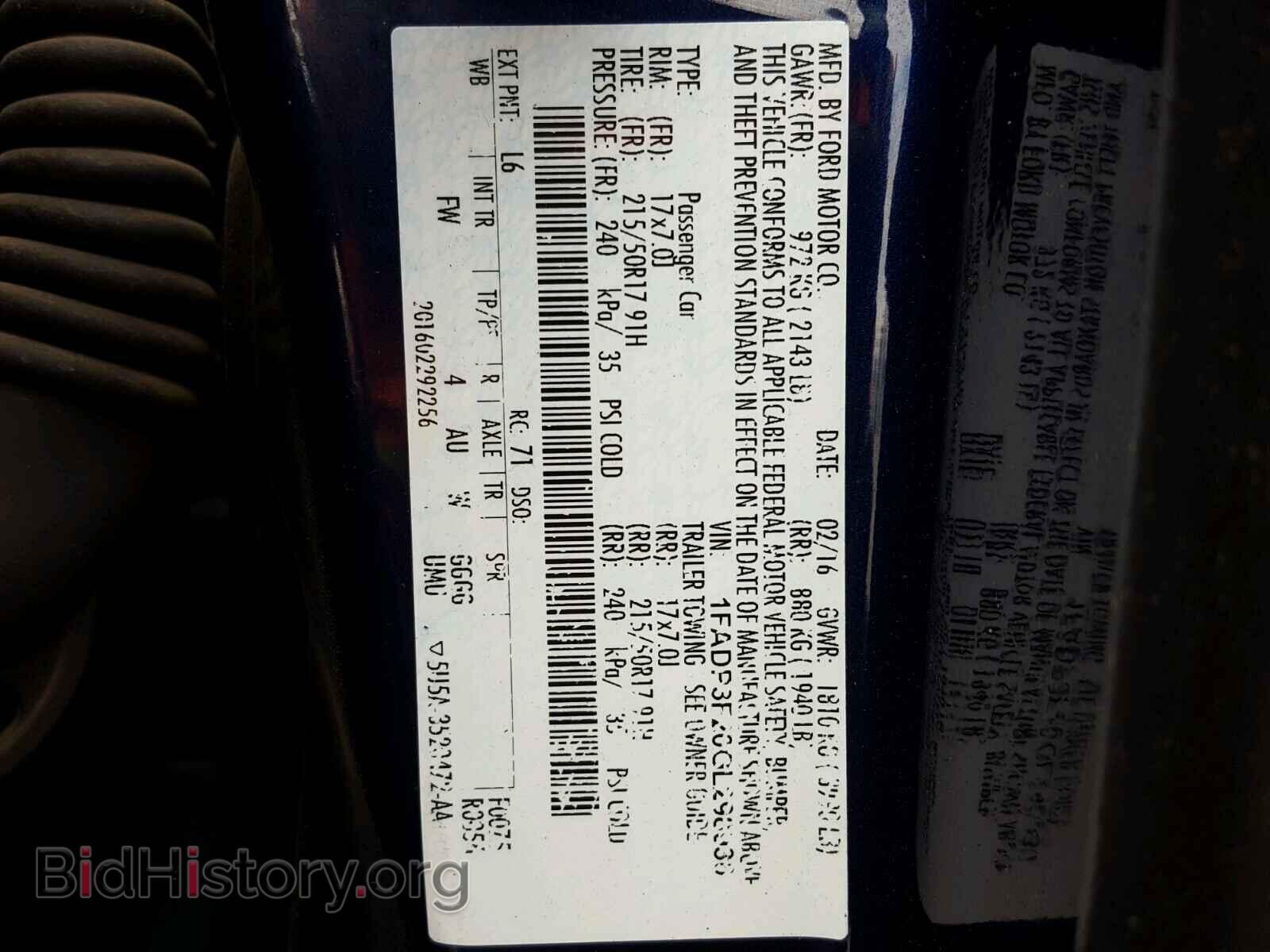 2016 FORD FOCUS - VIN: 1FADP3F20GL298930 - Фото 10
