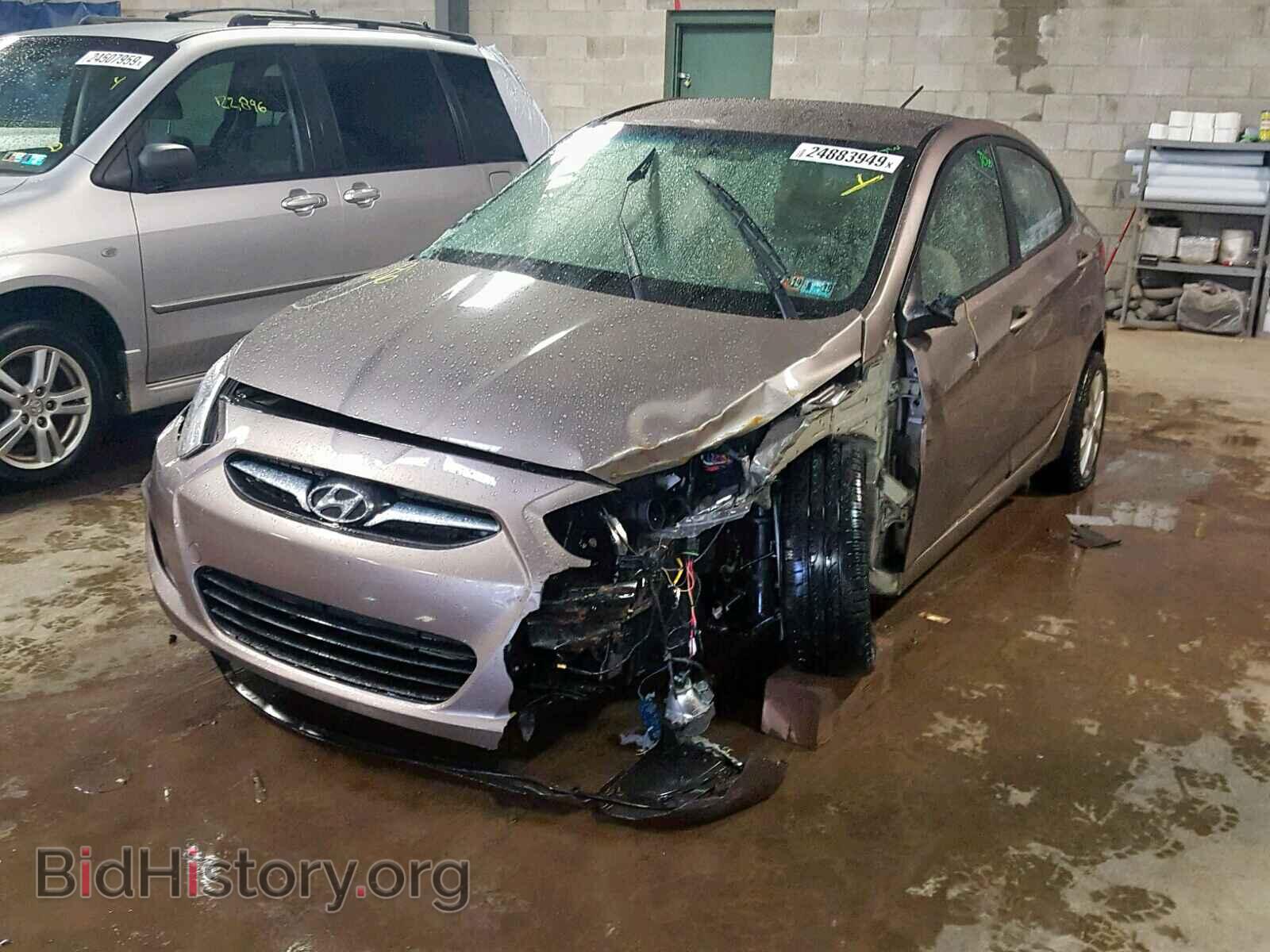 2014 HYUNDAI ACCENT - VIN: KMHCU4AEXEU676342 - Фото 2