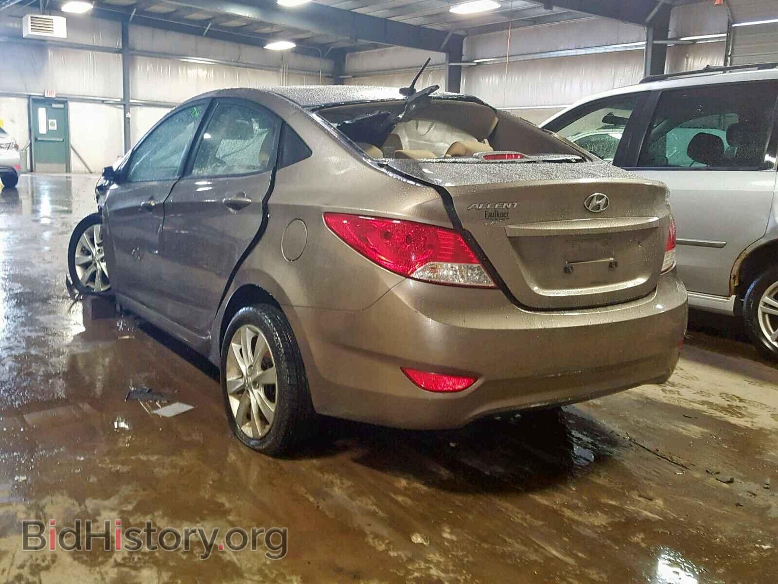 2014 HYUNDAI ACCENT - VIN: KMHCU4AEXEU676342 - Фото 3