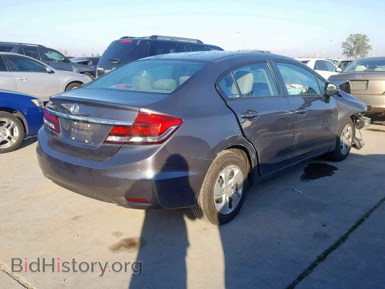 2013 HONDA CIVIC LX - VIN: 19XFB2F56DE284833 - Фото 4