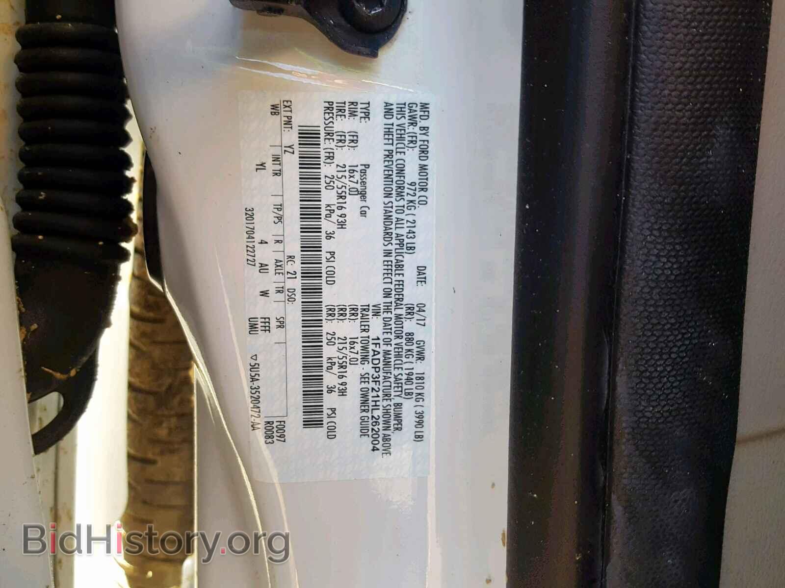 2017 FORD FOCUS SE - VIN: 1FADP3F21HL262004 - Фото 10
