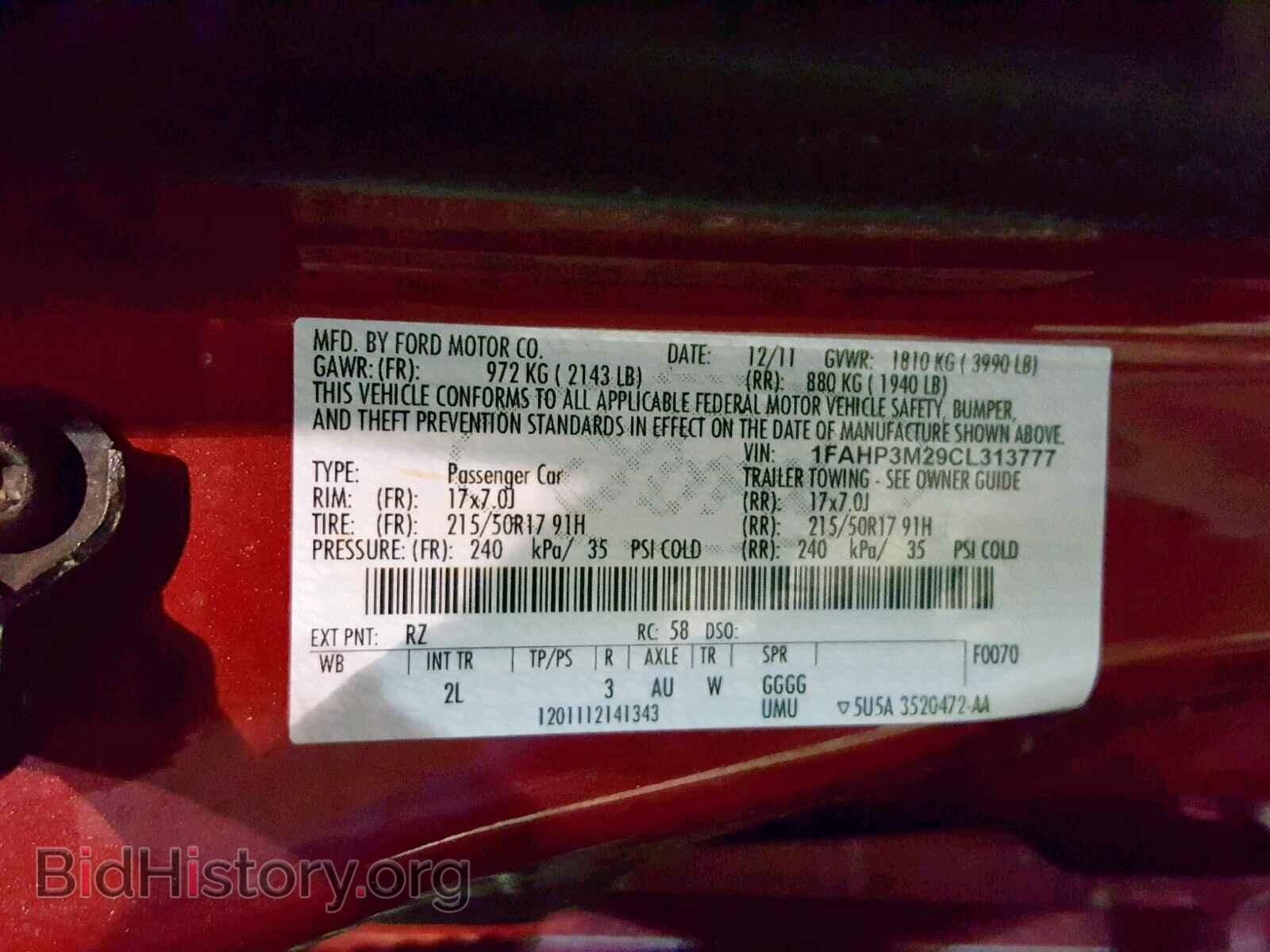 2012 FORD FOCUS - VIN: 1FAHP3M29CL313777 - Photo 10