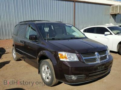 2010 Dodge CARAVAN Grand Cara, maroon — VIN 2D4RN5D13AR358535, Copart