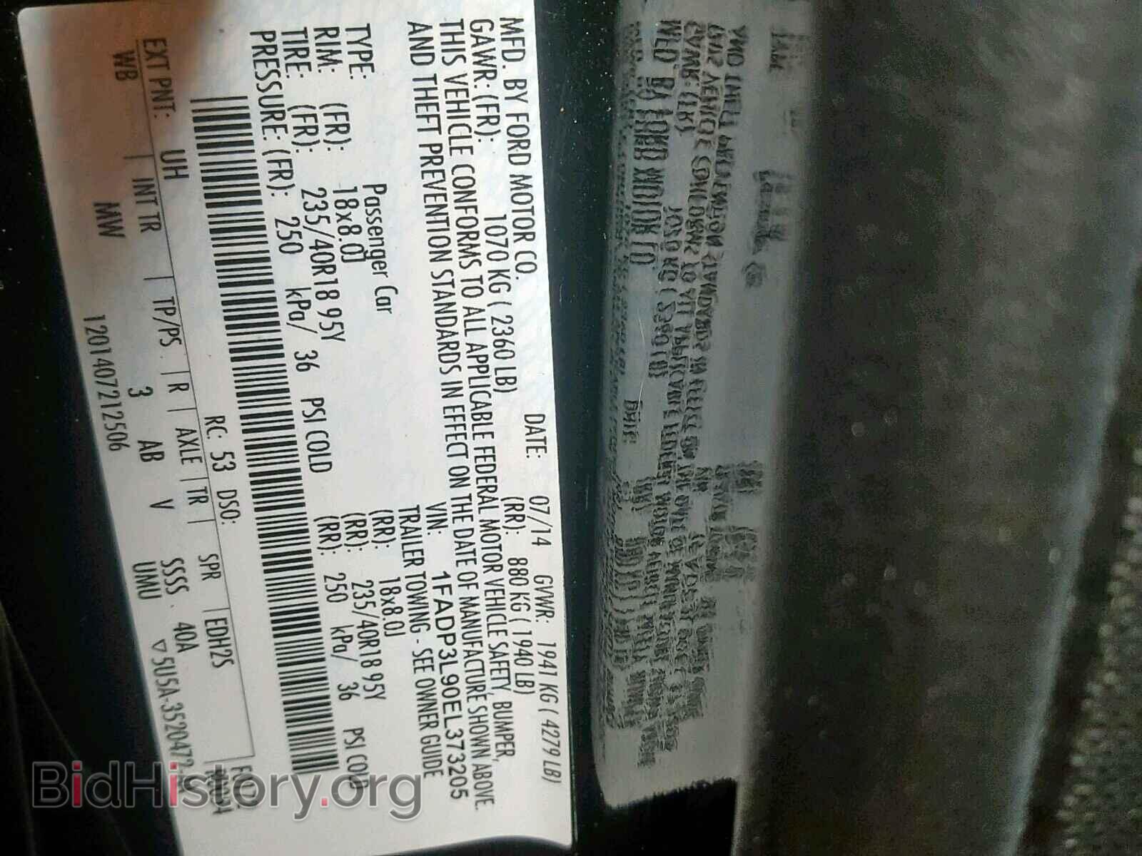 2014 FORD FOCUS - VIN: 1FADP3L90EL373205 - Photo 10