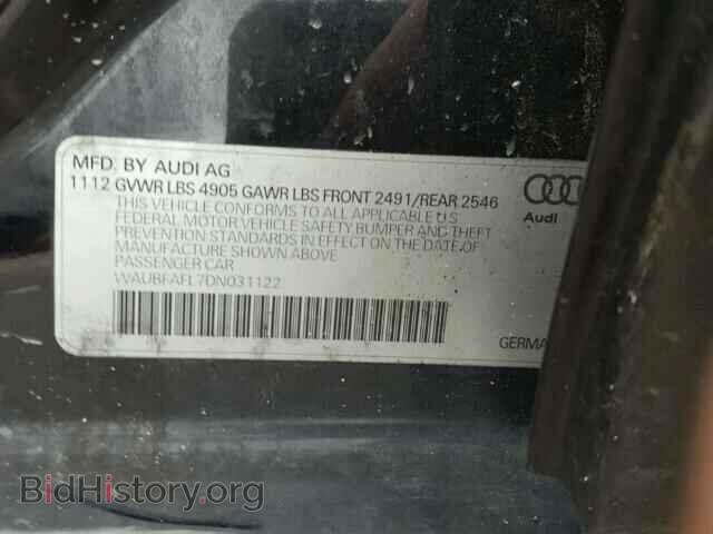 2013 AUDI A4 - VIN: WAUBFAFL7DN031122 - Фото 10
