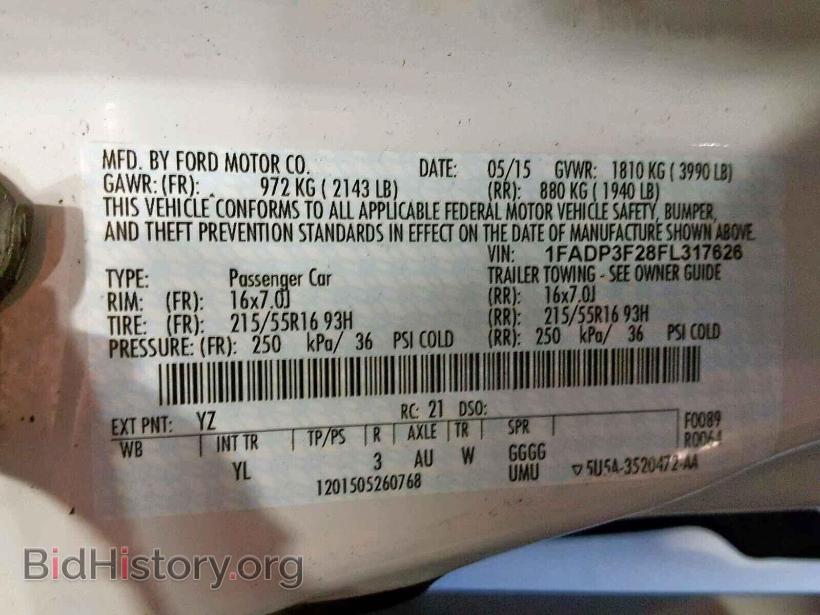 2015 FORD FOCUS SE - VIN: 1FADP3F28FL317626 - Фото 10