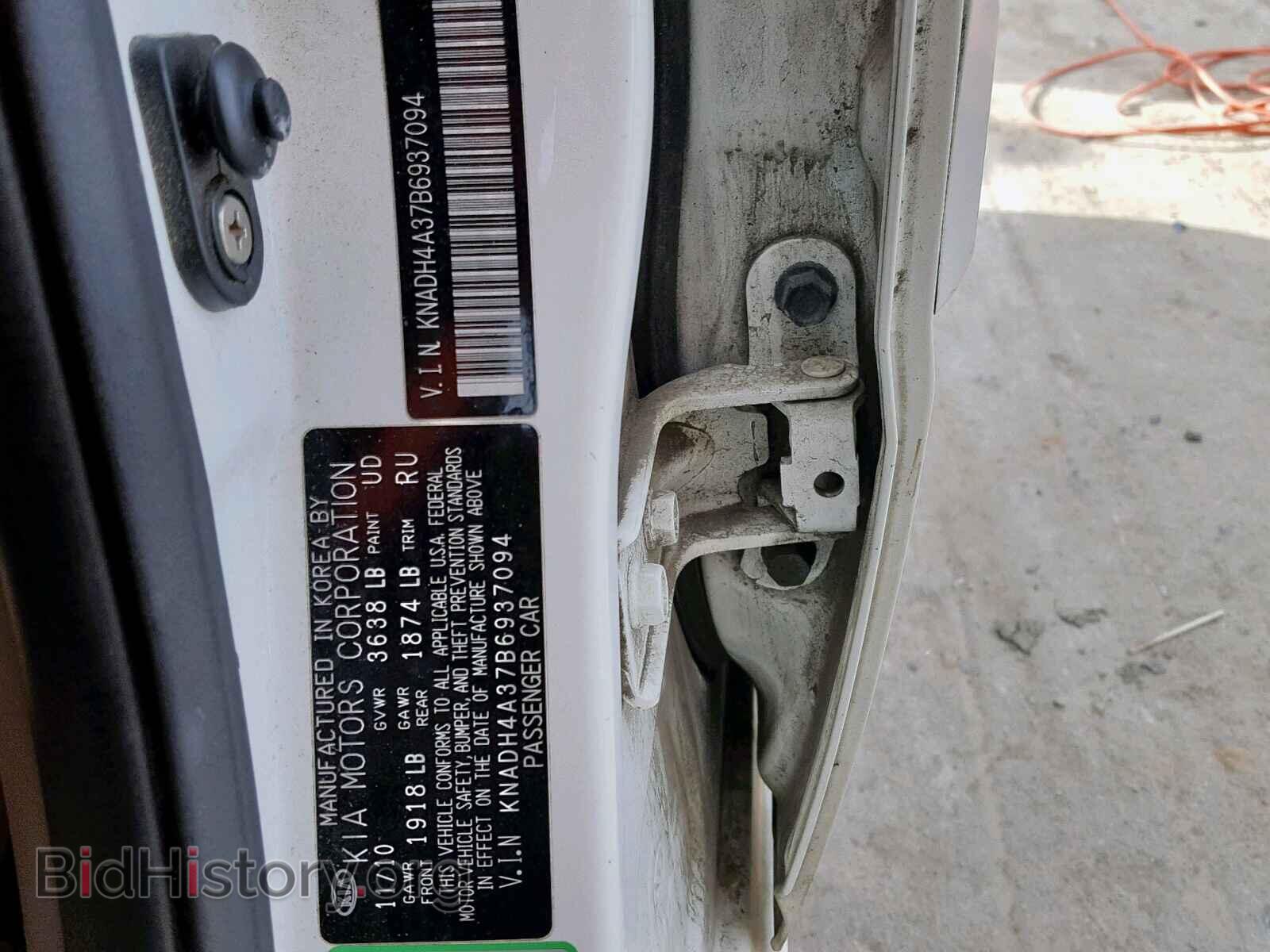 2011 KIA RIO BASE - VIN: KNADH4A37B6937094 - Фото 10