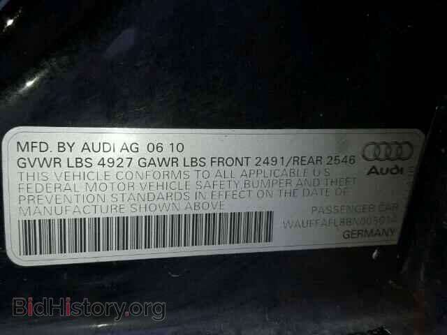 2011 AUDI A4 - VIN: WAUFFAFL8BN005014 - Фото 10