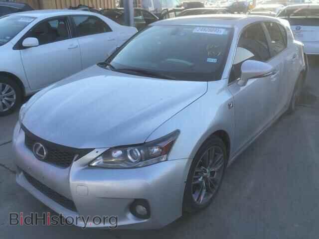 2012 LEXUS CT 200 - VIN: JTHKD5BH0C2069629 - Фото 2