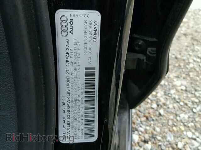 2012 AUDI A6 - VIN: WAUGGAFC7CN041683 - Фото 10