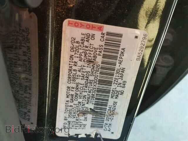 2003 TOYOTA COROLLA - VIN: JTDBR32EX30007826 - Фото 10