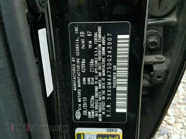 2013 KIA OPTIMA - VIN: 5XXGM4A75DG242907 - Photo 10