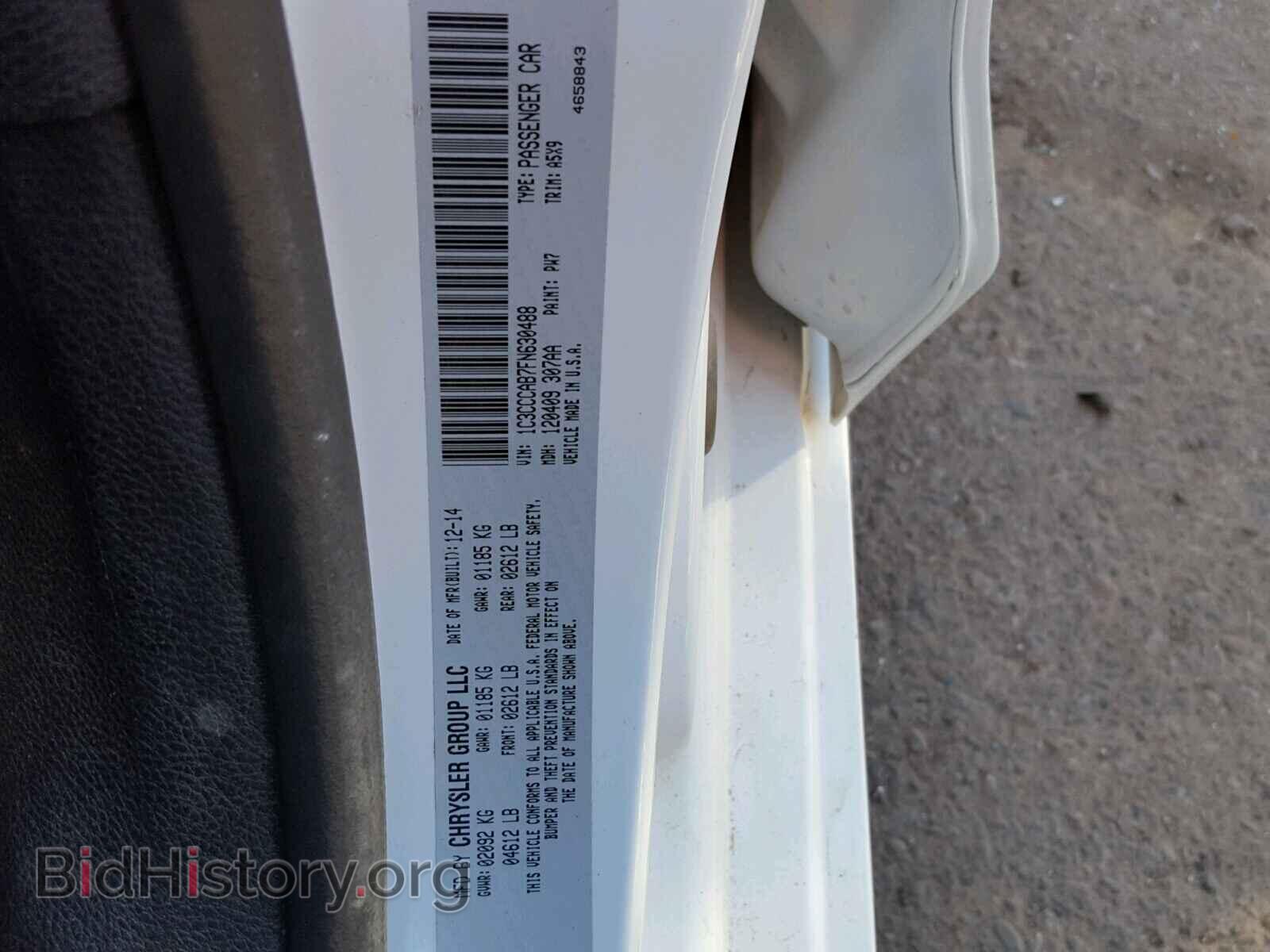 2015 CHRYSLER 200 - VIN: 1C3CCCAB7FN630488 - Photo 10