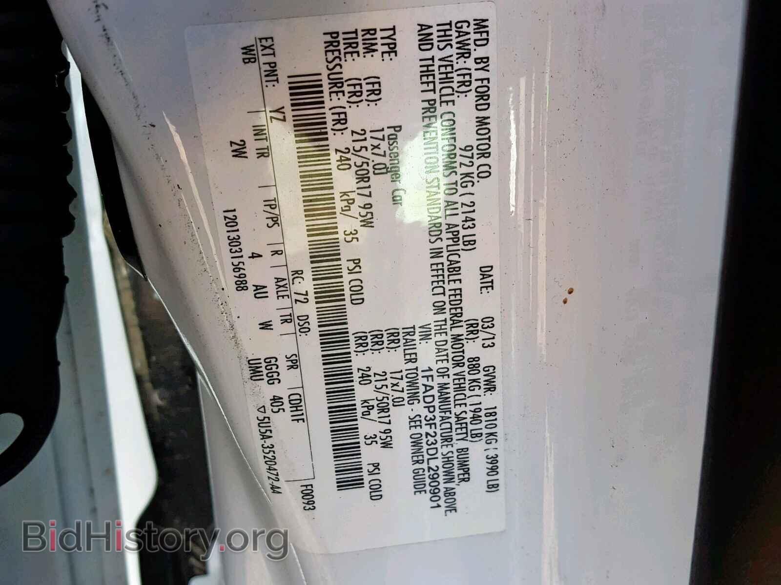 2013 FORD FOCUS SE - VIN: 1FADP3F23DL290901 - Фото 10