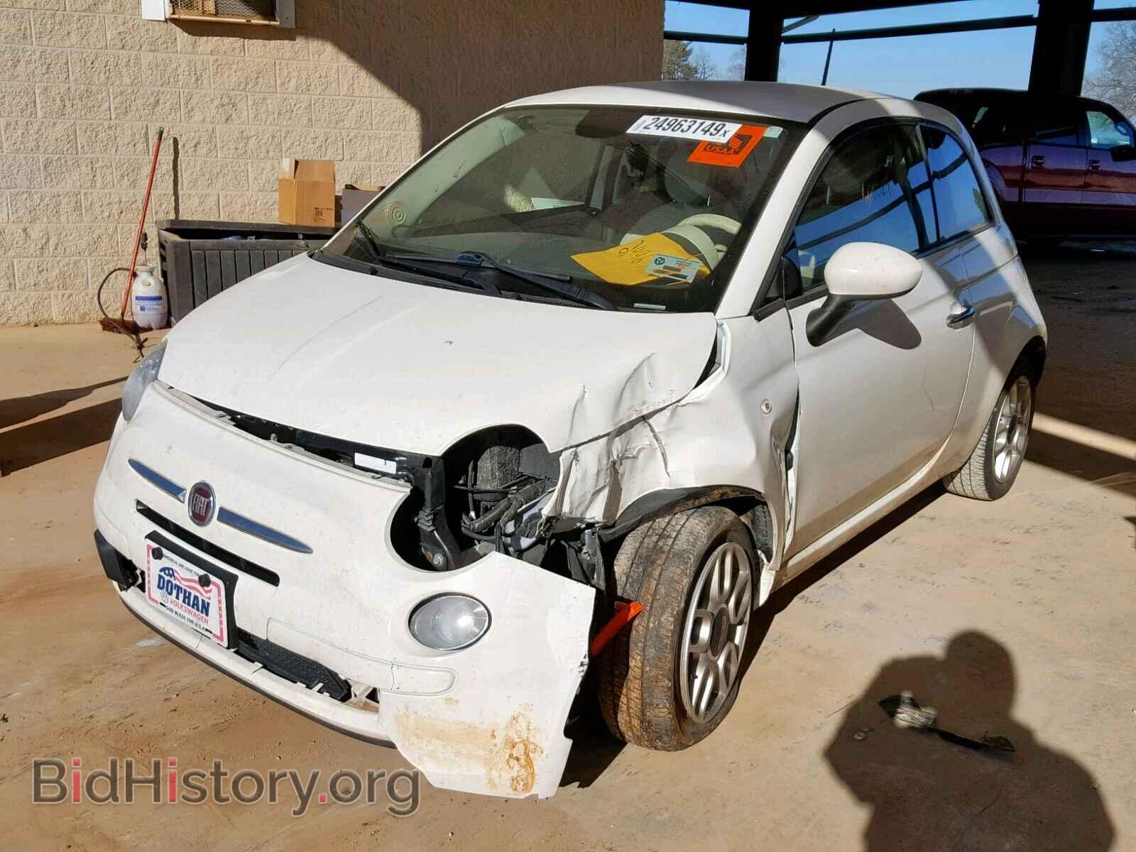 2015 FIAT 500 - VIN: 3C3CFFAR0FT615529 - Фото 2