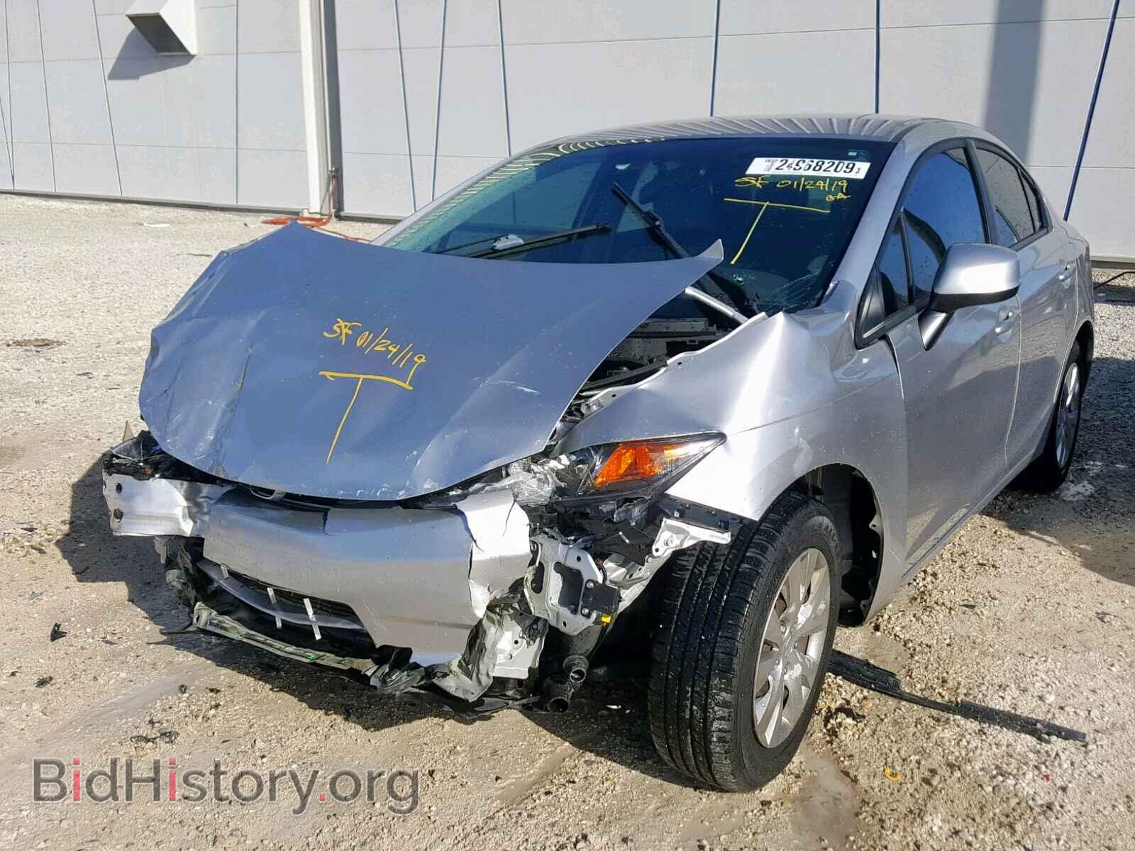 2012 HONDA CIVIC LX - VIN: 19XFB2F51CE073473 - Фото 2