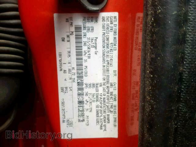 2013 FORD FOCUS SE - VIN: 1FADP3F20DL337866 - Фото 10