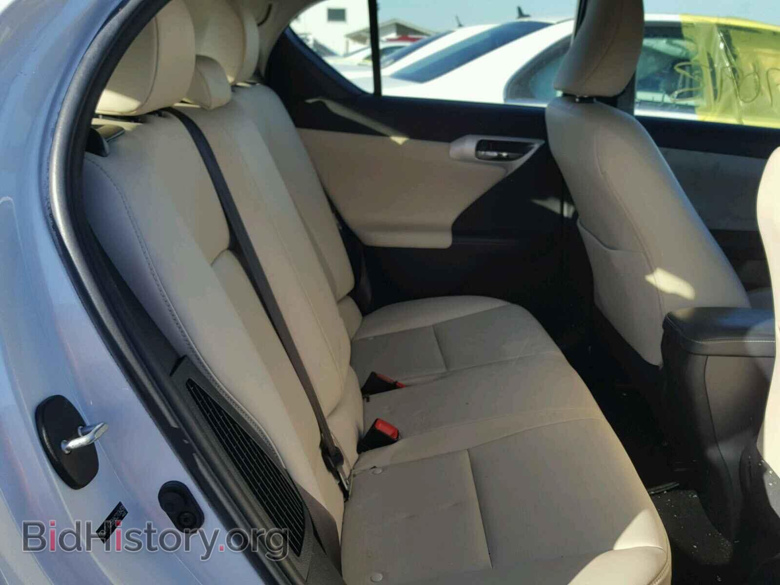 2012 LEXUS CT 200 - VIN: JTHKD5BH6C2106439 - Фото 6