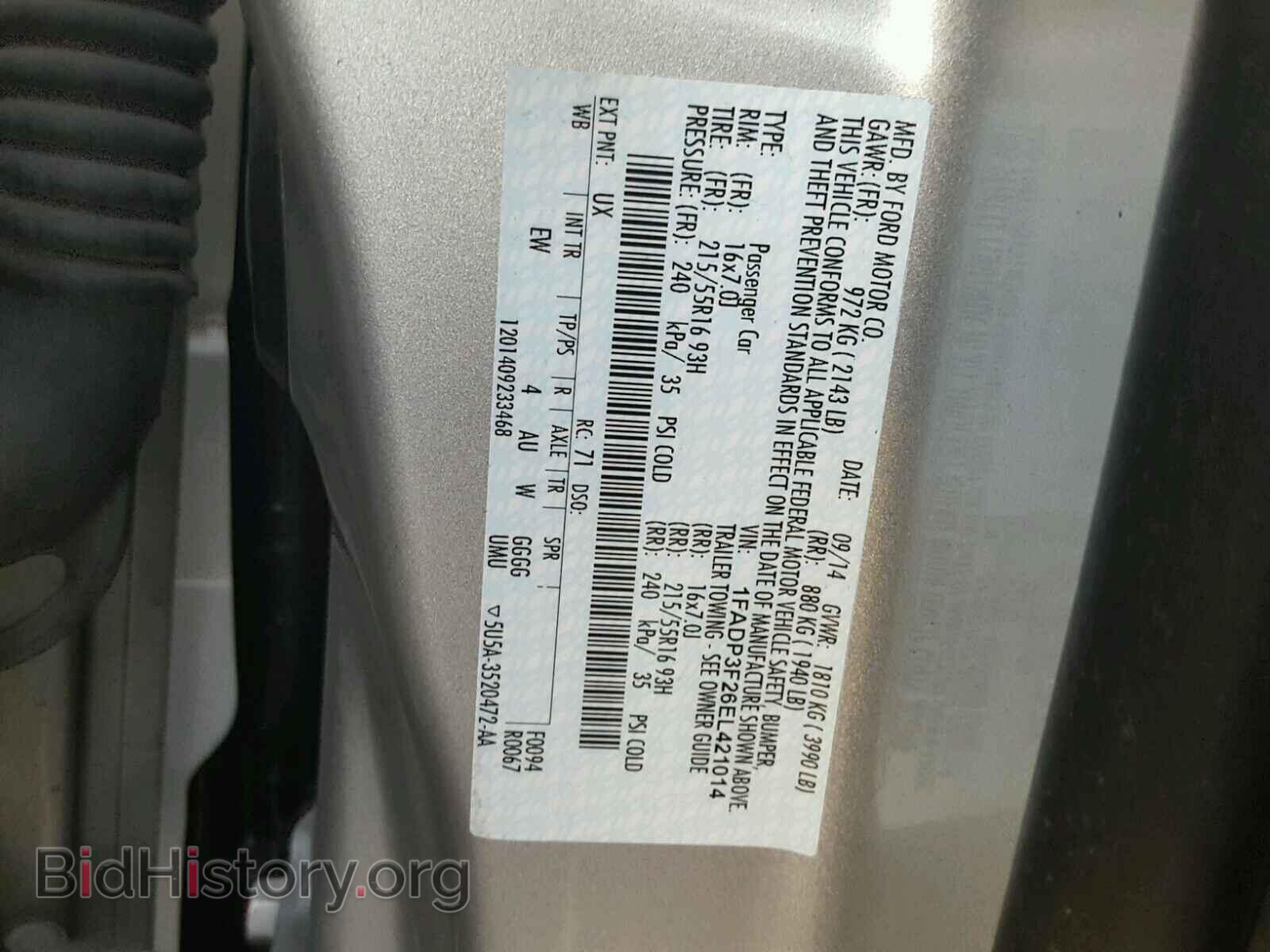 2014 FORD FOCUS - VIN: 1FADP3F26EL421014 - Photo 10