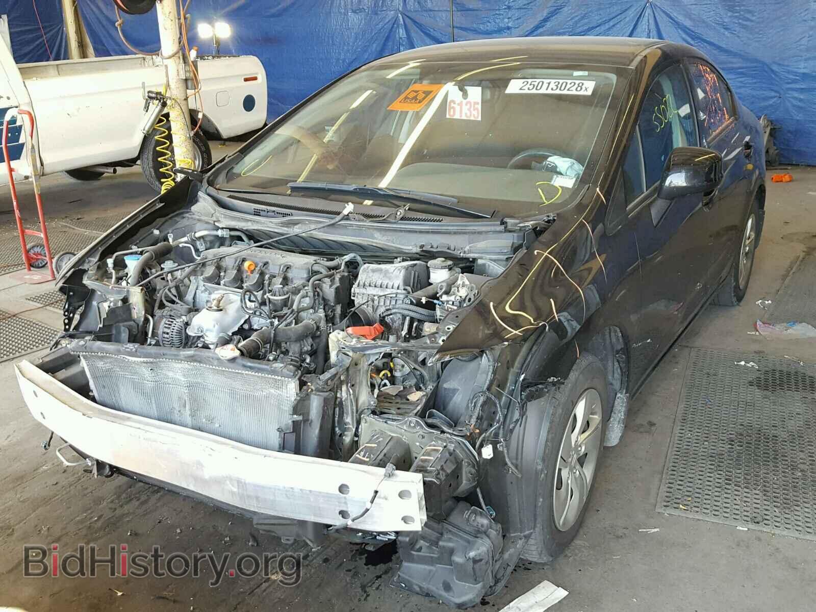 2013 HONDA CIVIC LX - VIN: 2HGFB2F56DH594065 - Фото 2
