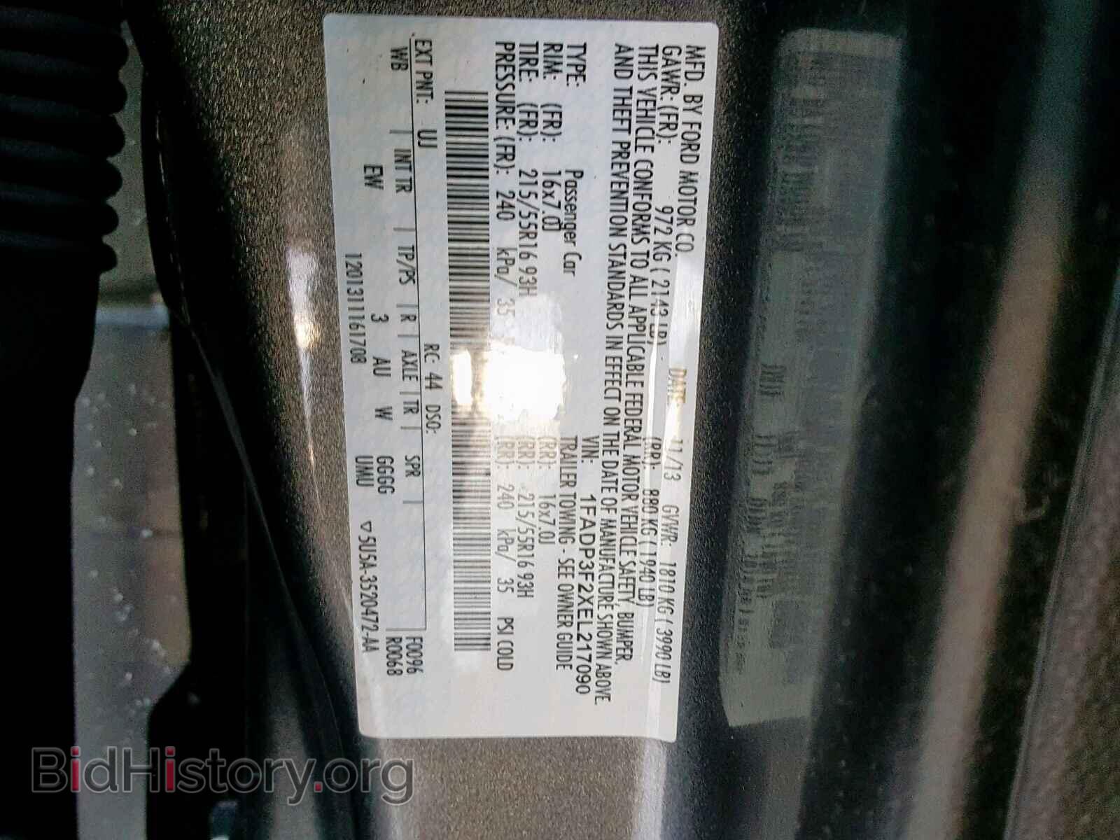 2014 FORD FOCUS SE - VIN: 1FADP3F2XEL217090 - Фото 10