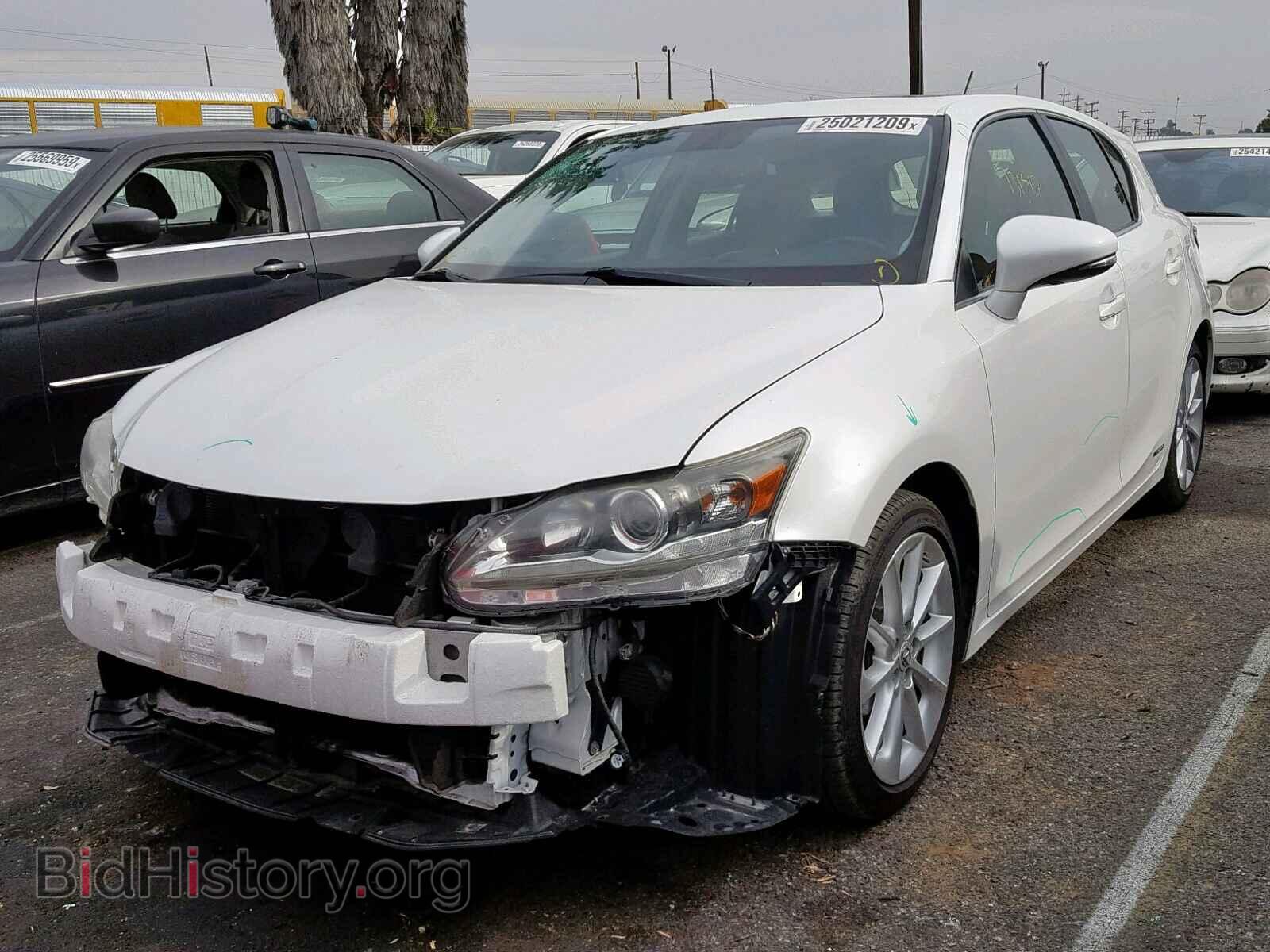 2012 LEXUS CT 200 - VIN: JTHKD5BH5C2111518 - Фото 2