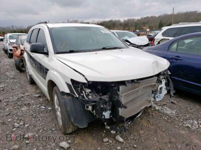 2017 Dodge JOURNEY SE, белый — VIN 3C4PDDAG2HT623687, Copart