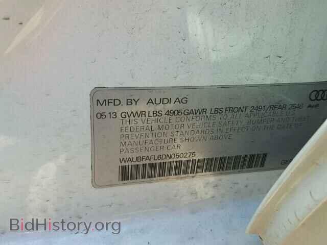 2013 AUDI A4 - VIN: WAUBFAFL6DN050275 - Фото 10