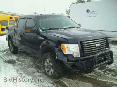 2011 Ford F150, черный — VIN 1FTFW1EF8BFA75346, Copart