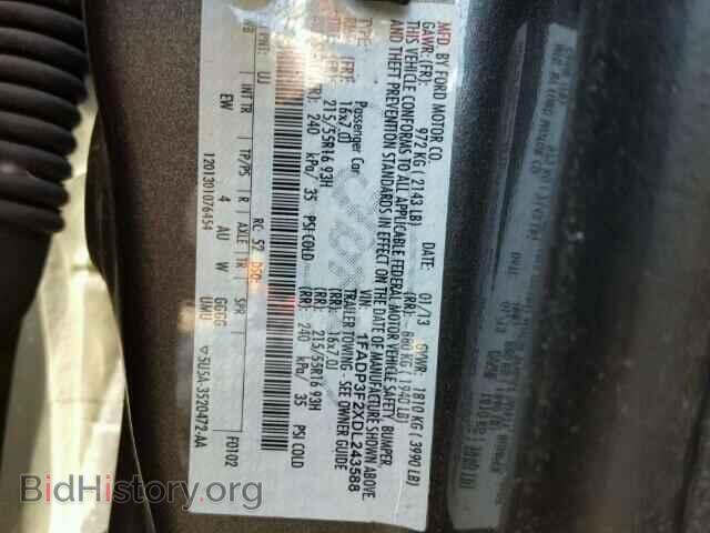 2013 FORD FOCUS - VIN: 1FADP3F2XDL243588 - Photo 10