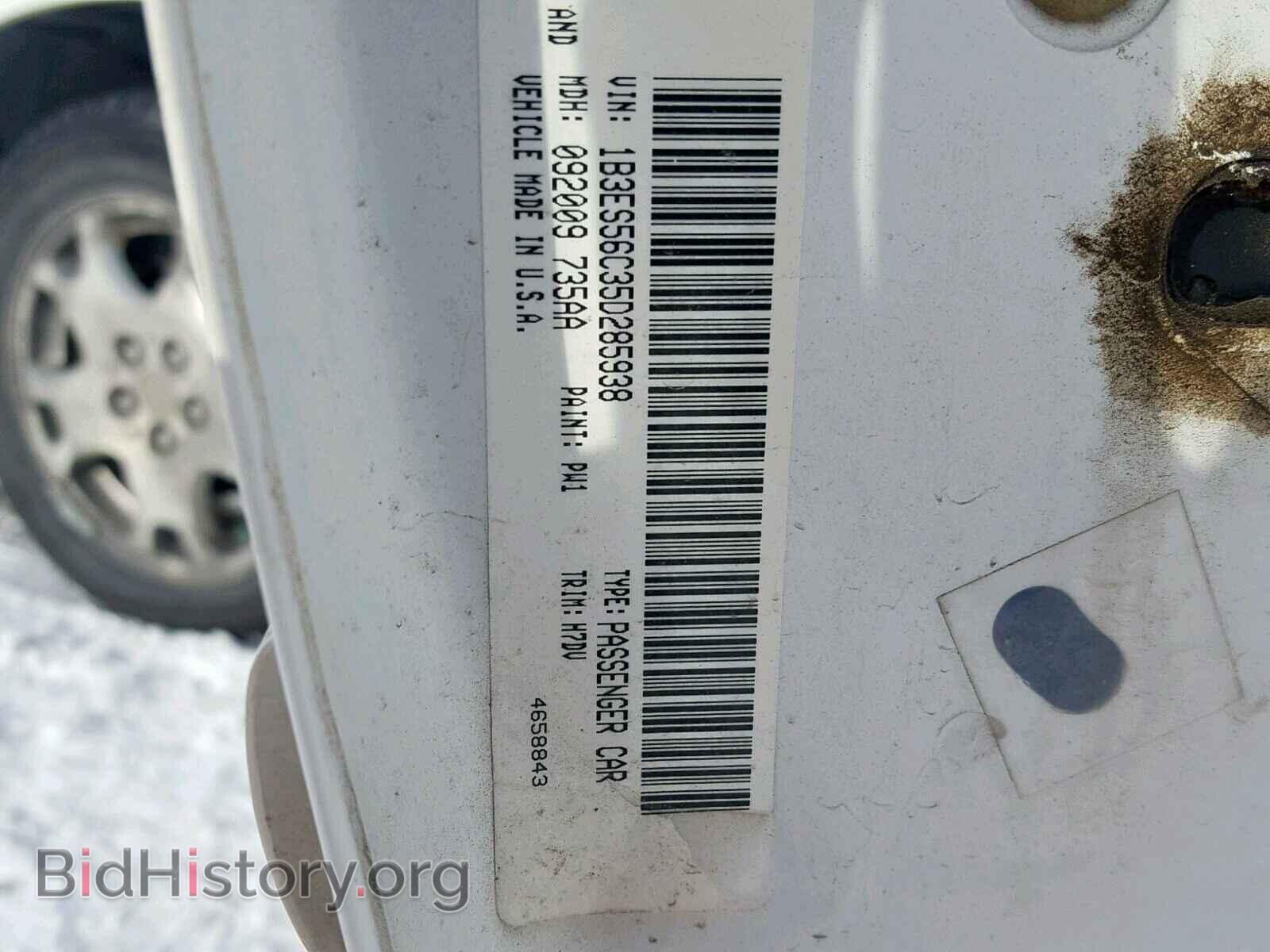 2005 DODGE NEON - VIN: 1B3ES56C35D285938 - Фото 10