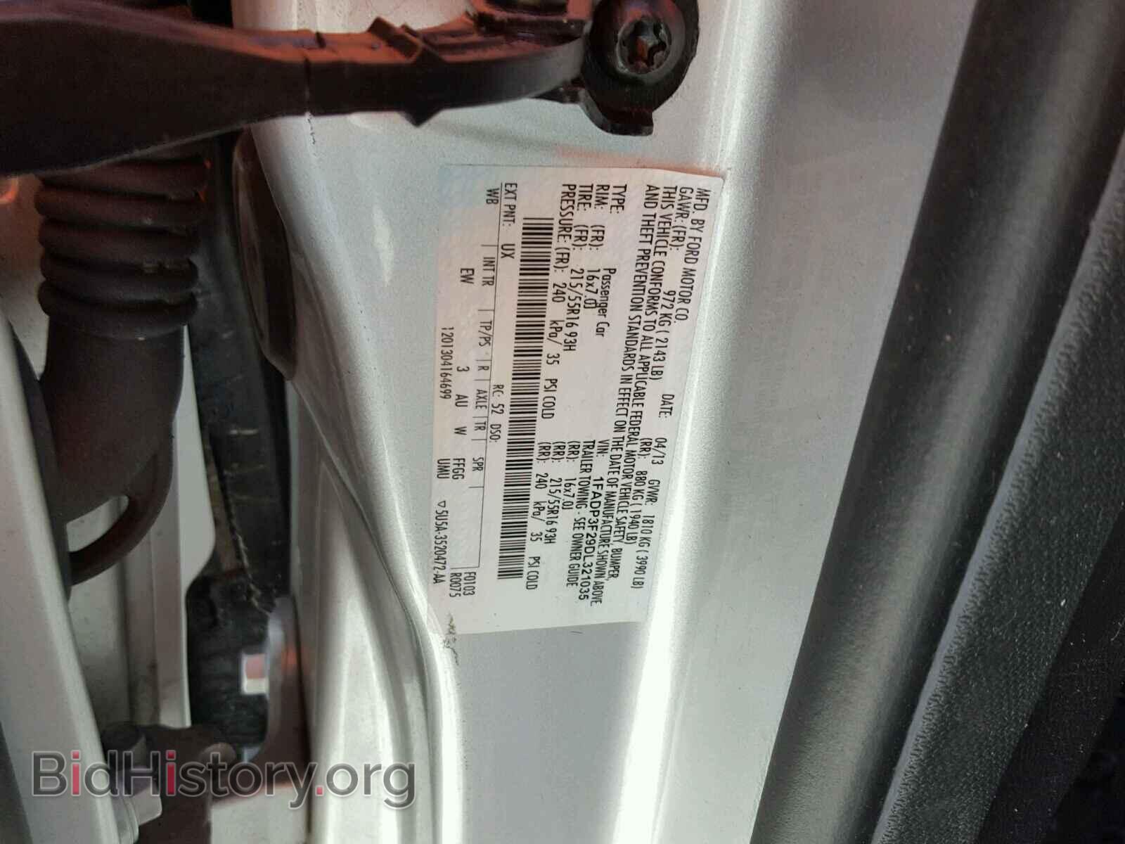 2013 FORD FOCUS - VIN: 1FADP3F29DL321035 - Фото 10