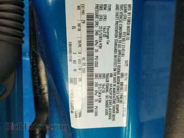 2014 FORD FOCUS - VIN: 1FADP3F29EL433092 - Photo 10