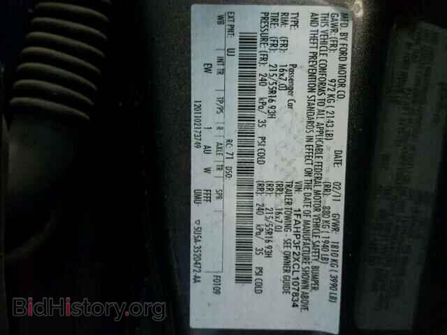 2012 FORD FOCUS - VIN: 1FAHP3F2XCL107834 - Фото 10