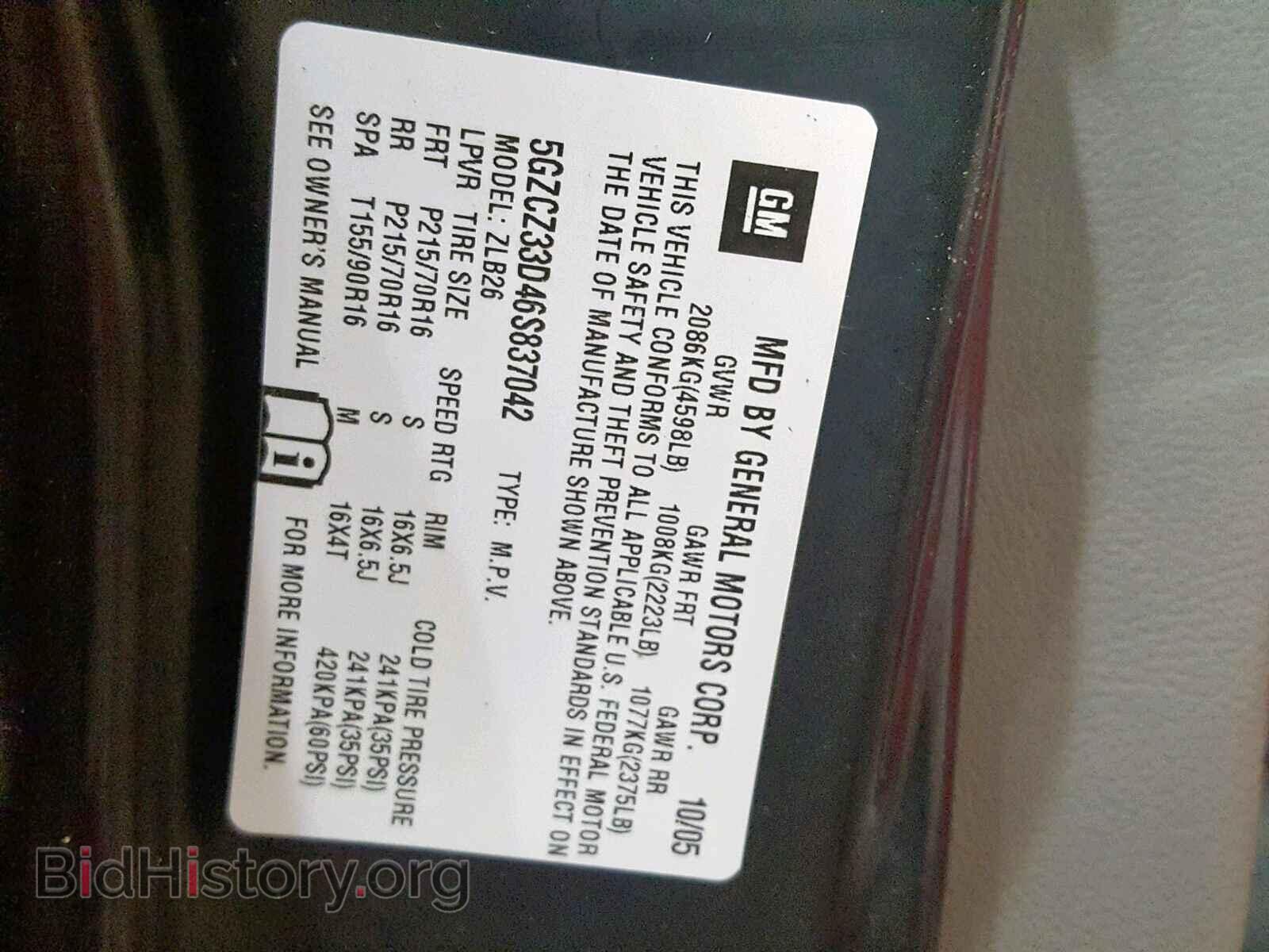 2006 SATURN VUE - VIN: 5GZCZ33D46S837042 - Фото 10