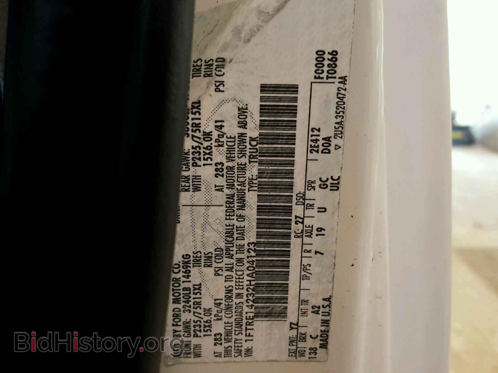 2002 FORD ECONOLINE - VIN: 1FTRE14232HA04123 - Photo 10