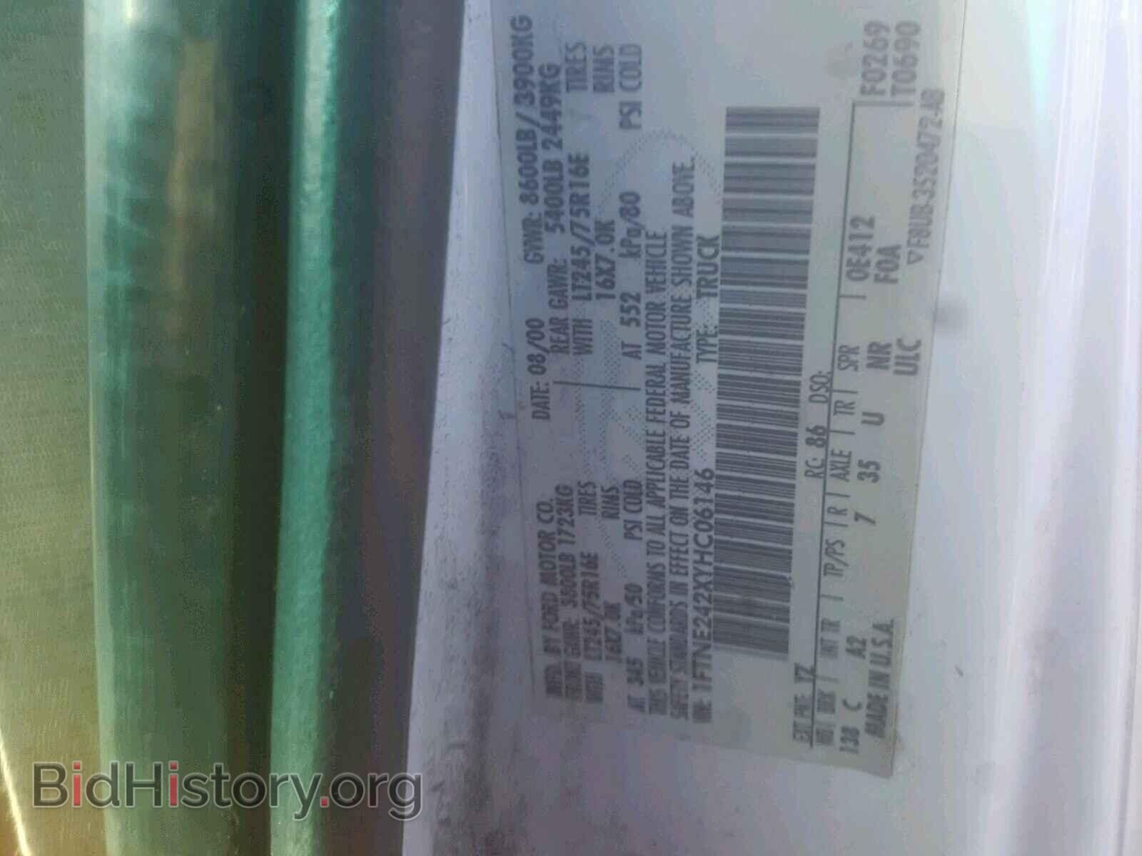 2000 FORD ECONOLINE - VIN: 1FTNE242XYHC06146 - Photo 10