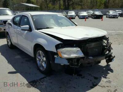 2011 Dodge AVENGER AVENGER LU, white — VIN 1B3BD2FG9BN532335, Copart