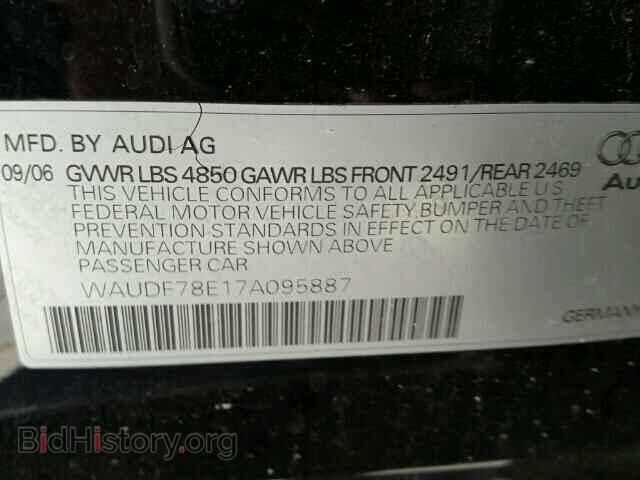 2007 AUDI A4 - VIN: WAUDF78E17A095887 - Фото 10