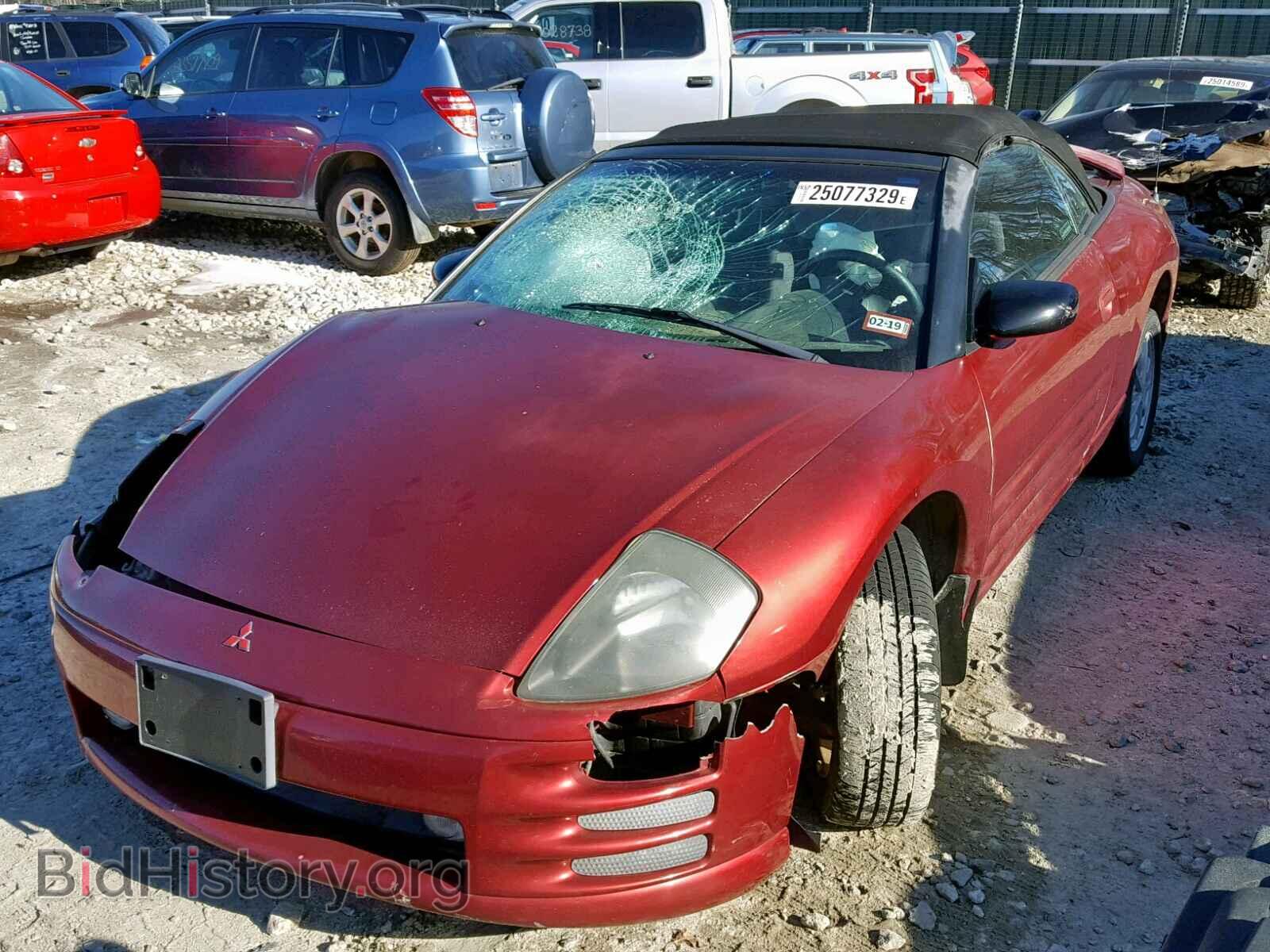 2001 MITSUBISHI ECLIPSE - VIN: 4A3AE45G71E220045 - Фото 2