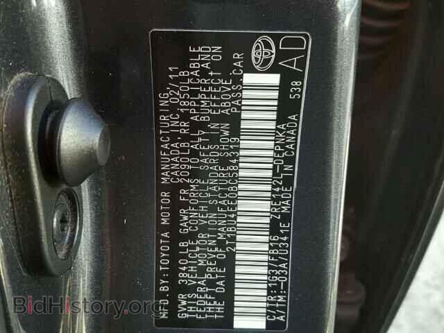 2011 TOYOTA COROLLA - VIN: 2T1BU4EE0BC584319 - Фото 10