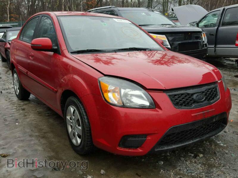 2011 Kia RIO BASE (VIN KNADH4A31B6736887) — photo 1 of 10, Copart, damage: side