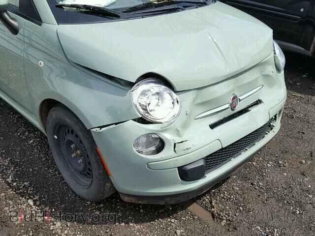 2013 FIAT 500 - VIN: 3C3CFFAR4DT726338 - Фото 9