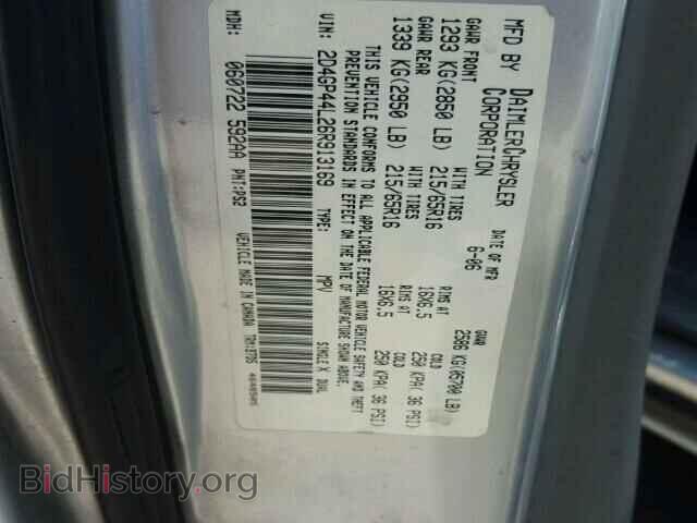 2006 DODGE CARAVAN - VIN: 2D4GP44L26R913169 - Фото 9