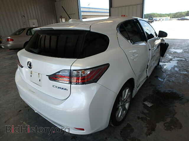 2012 LEXUS CT 200 - VIN: JTHKD5BH3C2105832 - Фото 4